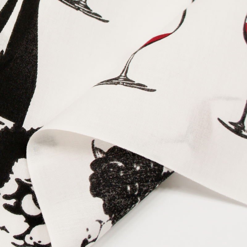 手ぬぐい総柄90㎝「ワイン」