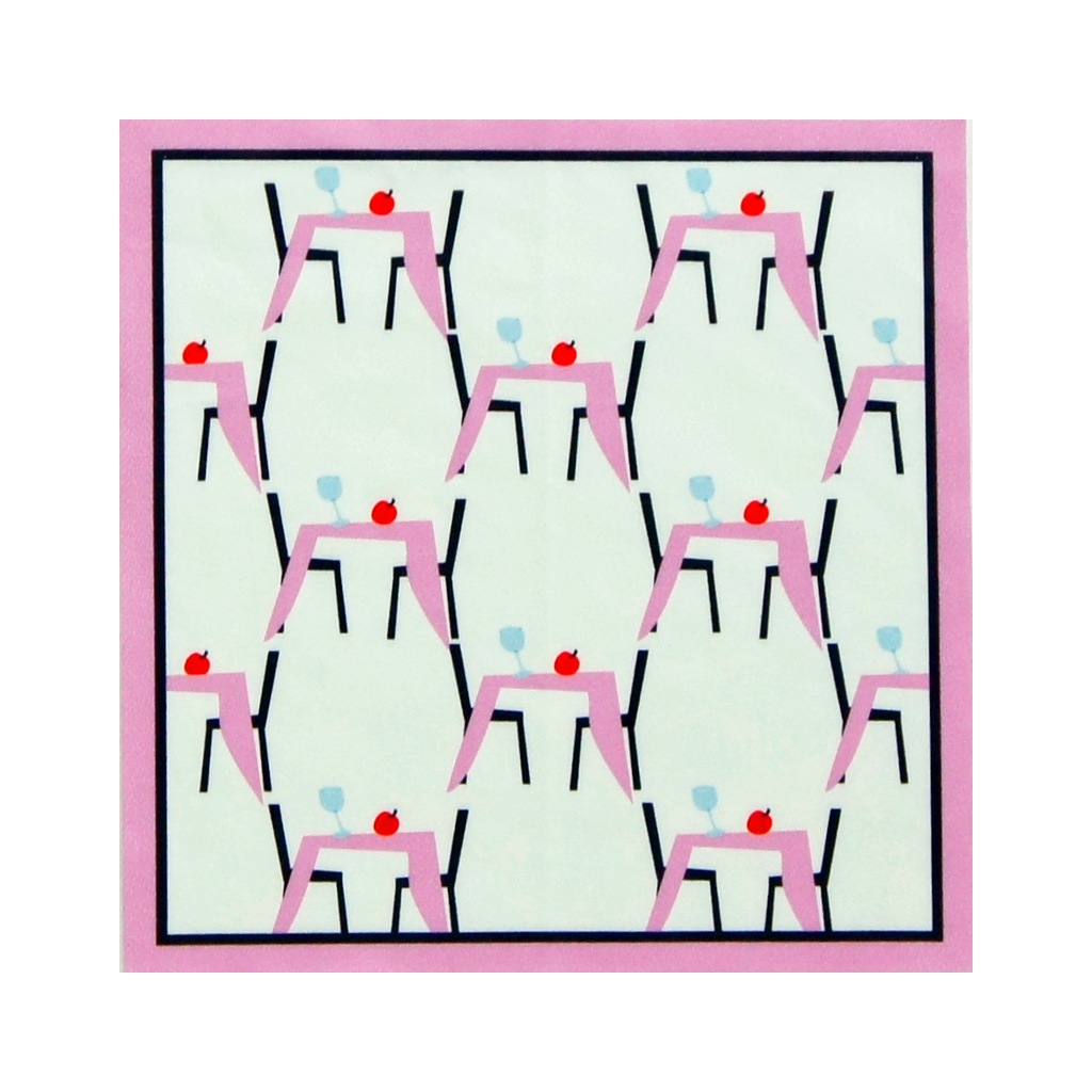 クリーニングクロス（大）「グラスとリンゴ」