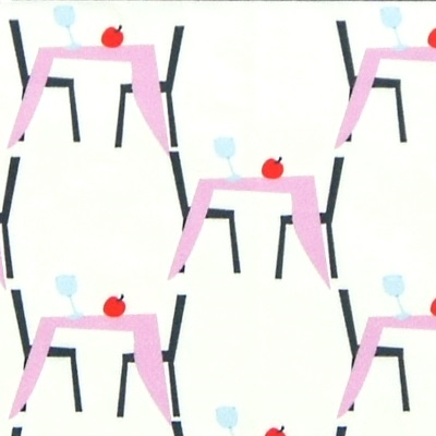 クリーニングクロス（大）「グラスとリンゴ」