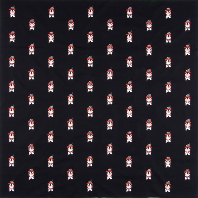 大風呂敷「MINIMOMO」（ブラック）