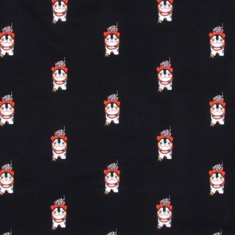 大風呂敷「MINIMOMO」（ブラック）