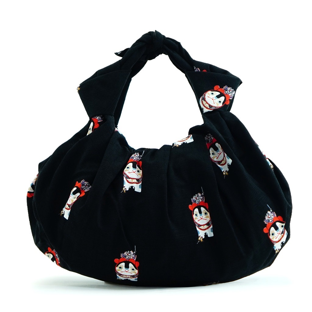 大風呂敷「MINIMOMO」（ブラック）