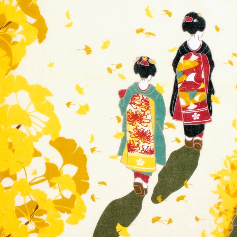 ガーゼ180㎝ 「いちょうと舞妓さん」