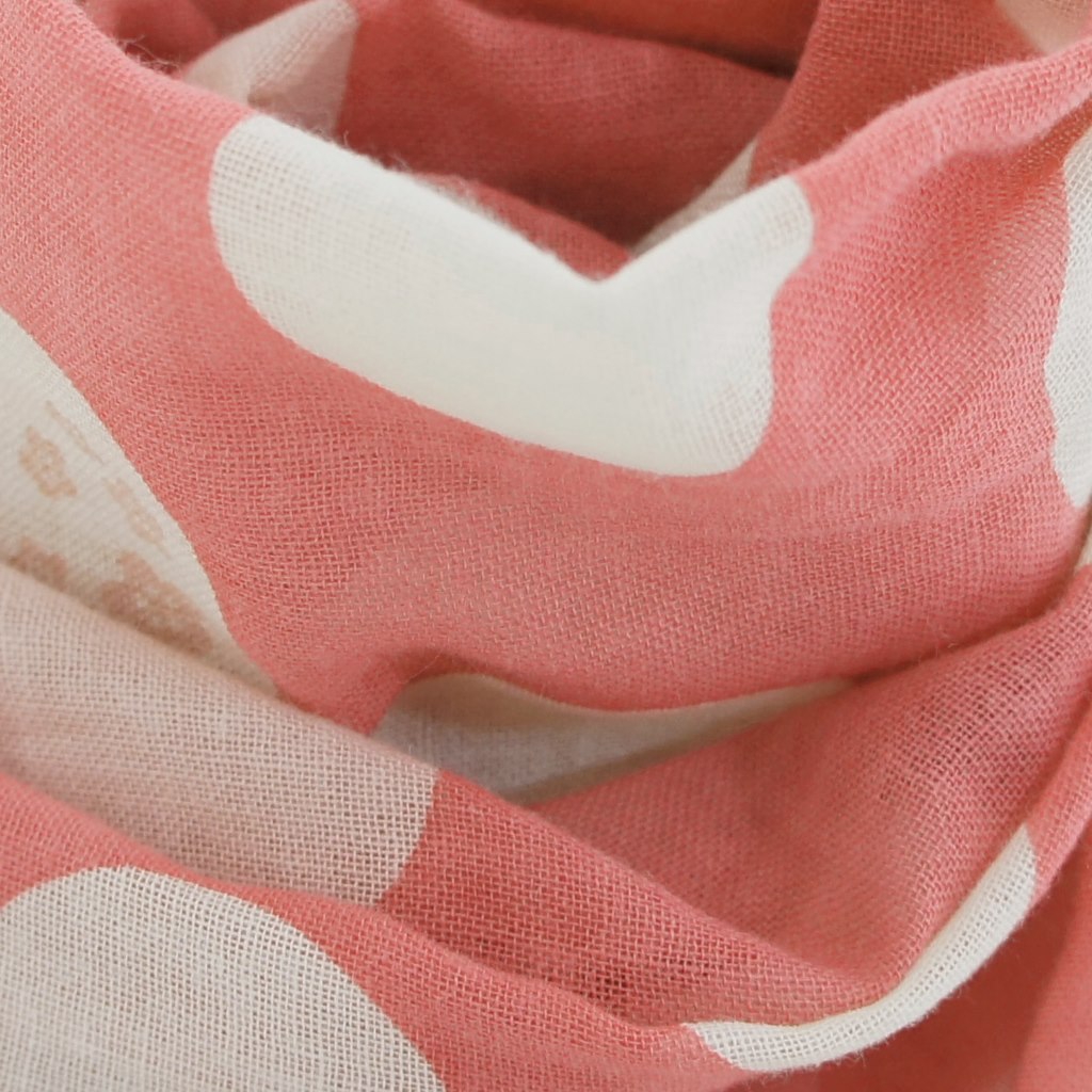 ガーゼ90㎝ 「まるうさぎ」（ピンク/ライトピンク）