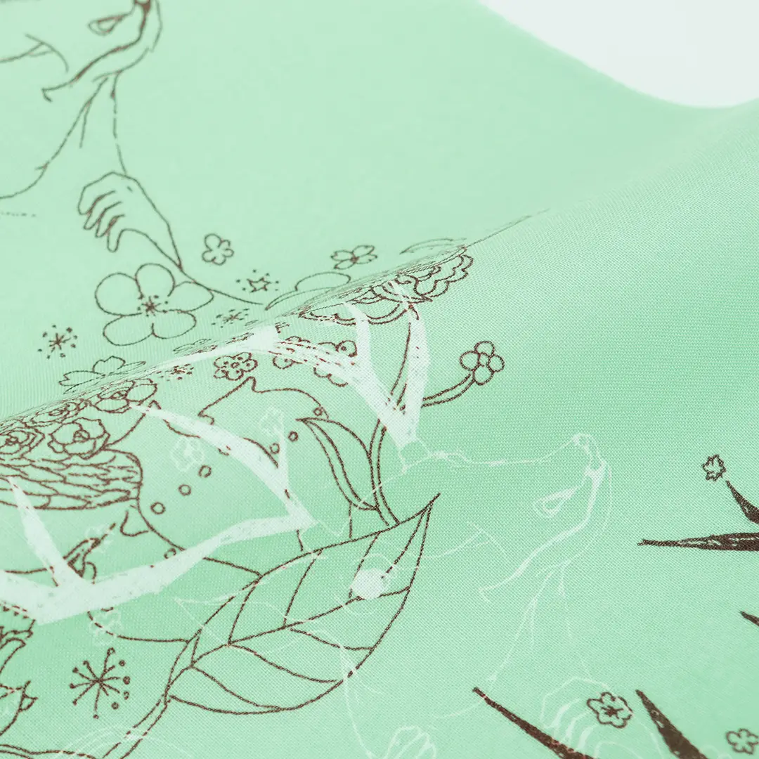 手ぬぐい90cm「少女と鹿」