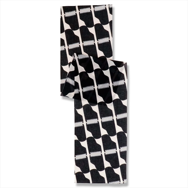 ガーゼ180㎝ 「グランドピアノ」（ベージュ/ブラック）