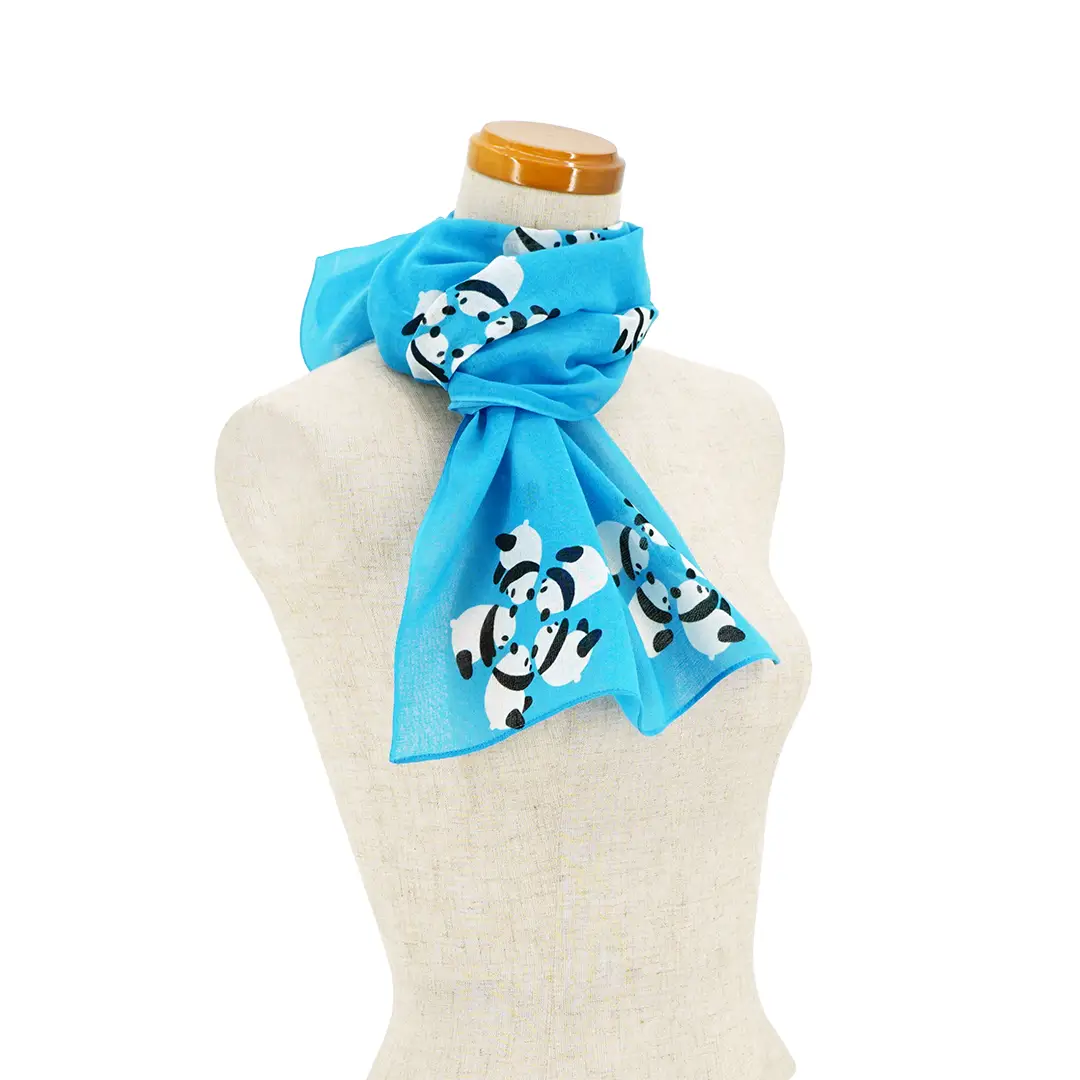 ガーゼ90cm「丸パンダ」