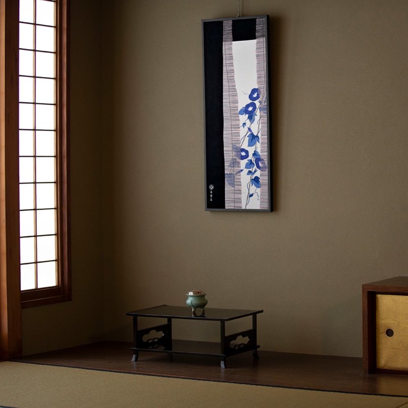 手ぬぐい「すだれ朝顔」