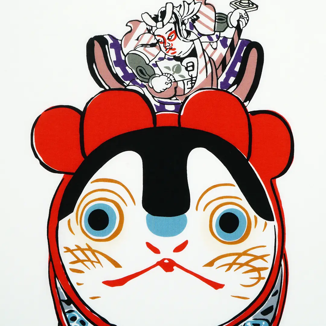 手ぬぐい「私は昔「モモタロウ」と云われてました」