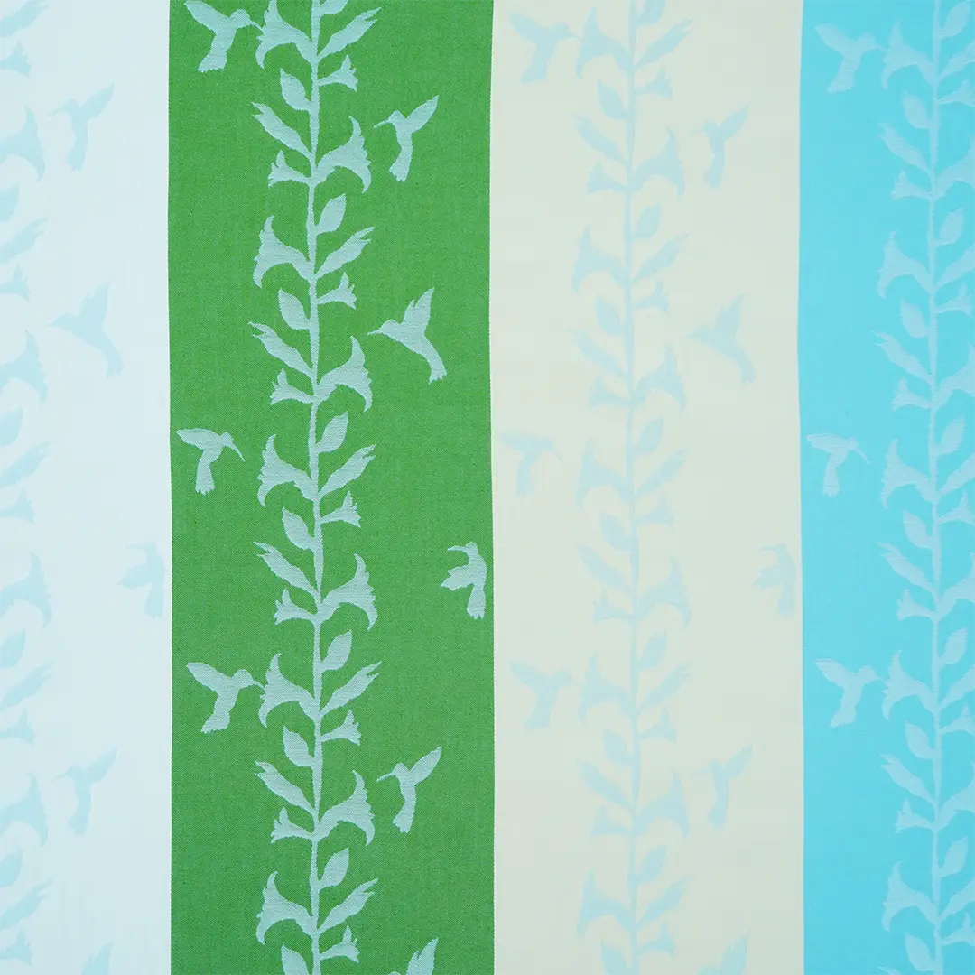 ジャガード大風呂敷「ハチドリ」（ブルー）