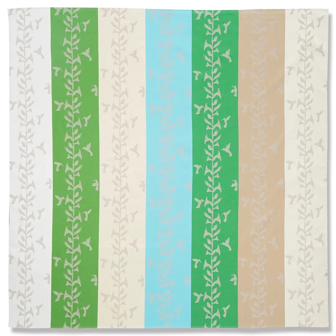 ジャガード大風呂敷「ハチドリ」（ベージュ）