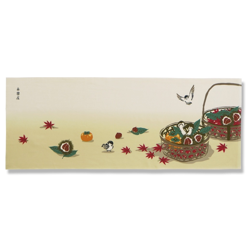 手ぬぐい「秋の味覚」