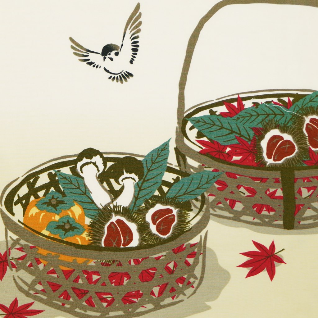 手ぬぐい「秋の味覚」