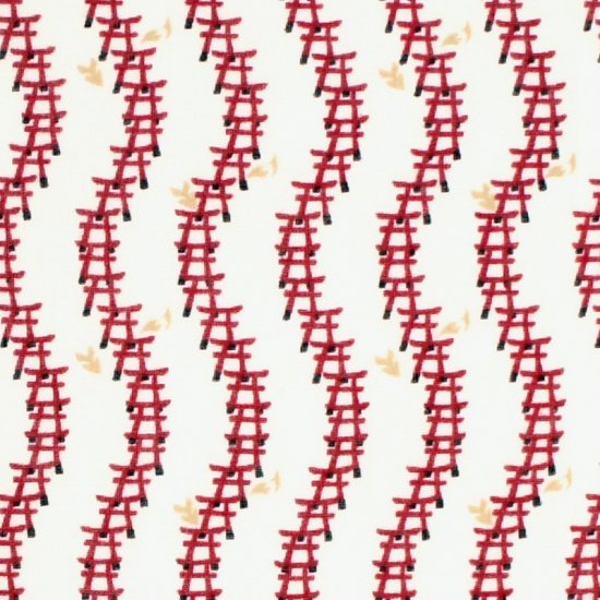 ガーゼ180cm「鳥居」（エンジ）