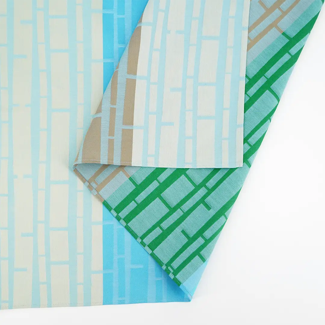 ジャガード大風呂敷「竹」（ブルー）