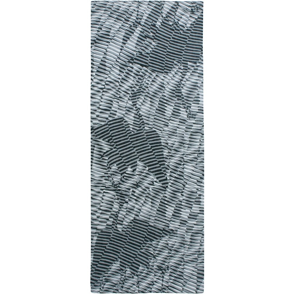 ガーゼ90㎝ 「影鶴」（グレー/ブラック）