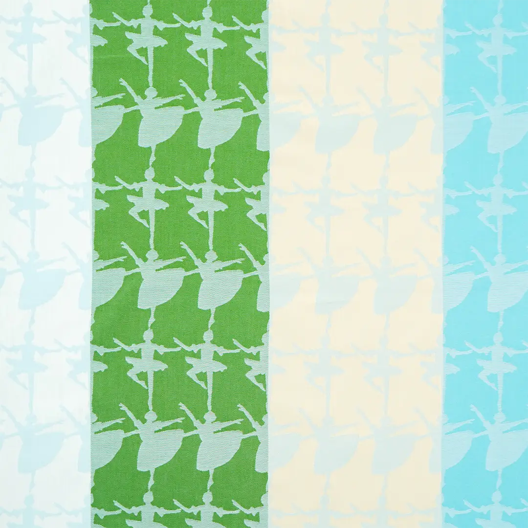 ジャガード大風呂敷「バレリーナ」（ブルー）