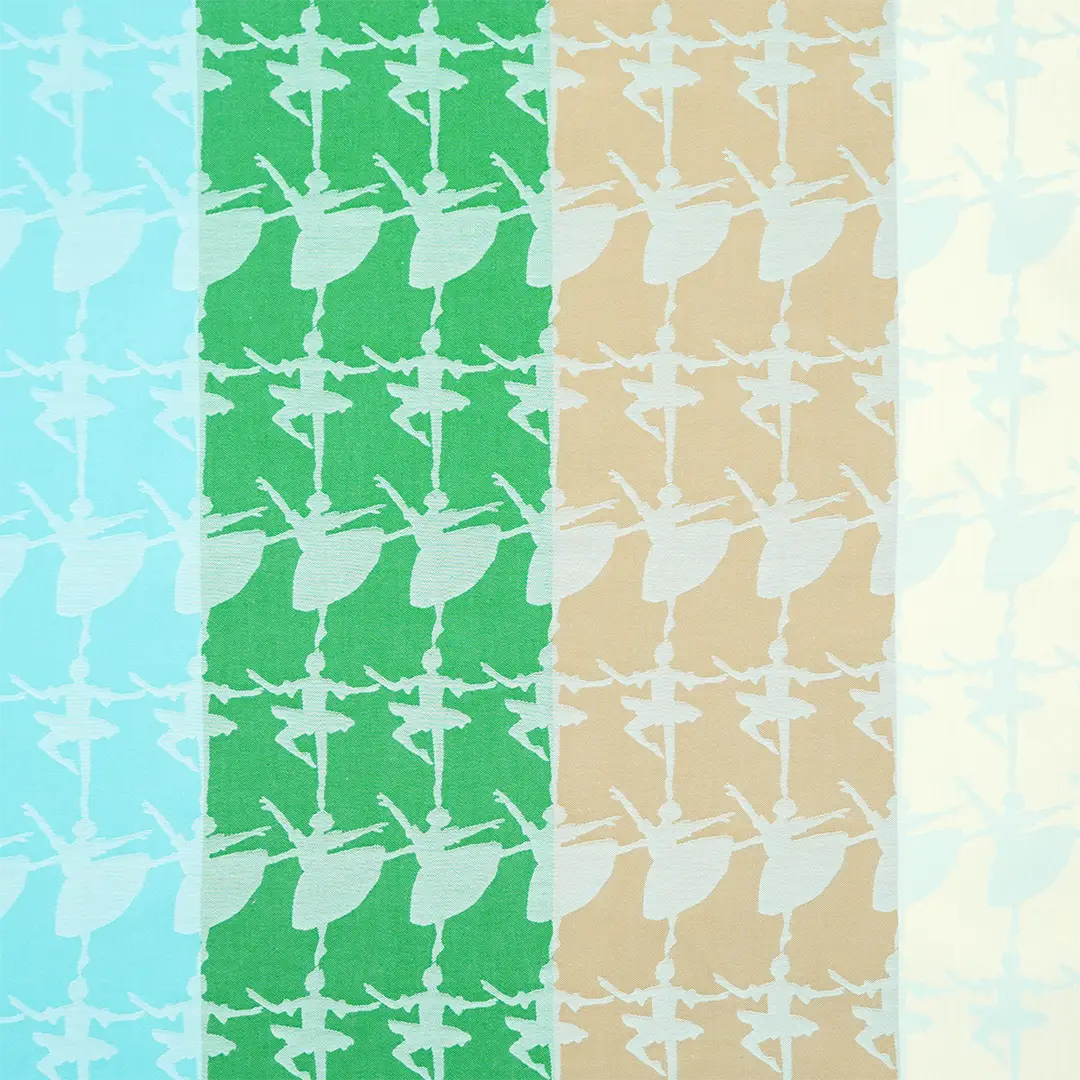 ジャガード大風呂敷「バレリーナ」（ブルー）