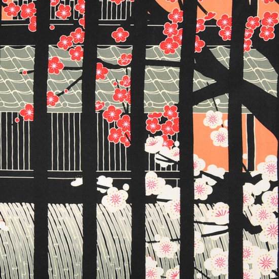 手ぬぐい「祇園の冬」