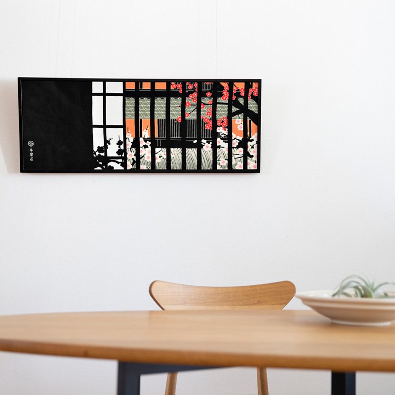 手ぬぐい「祇園の冬」