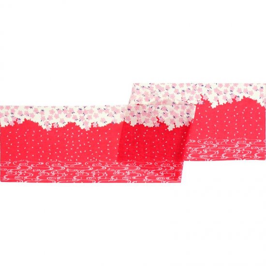 ガーゼ180cm 「桜流水」（ピンク）