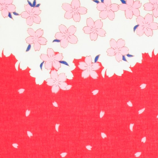 ガーゼ180cm 「桜流水」（ピンク）
