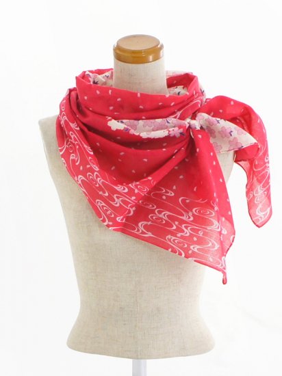 ガーゼ180cm 「桜流水」（ピンク）