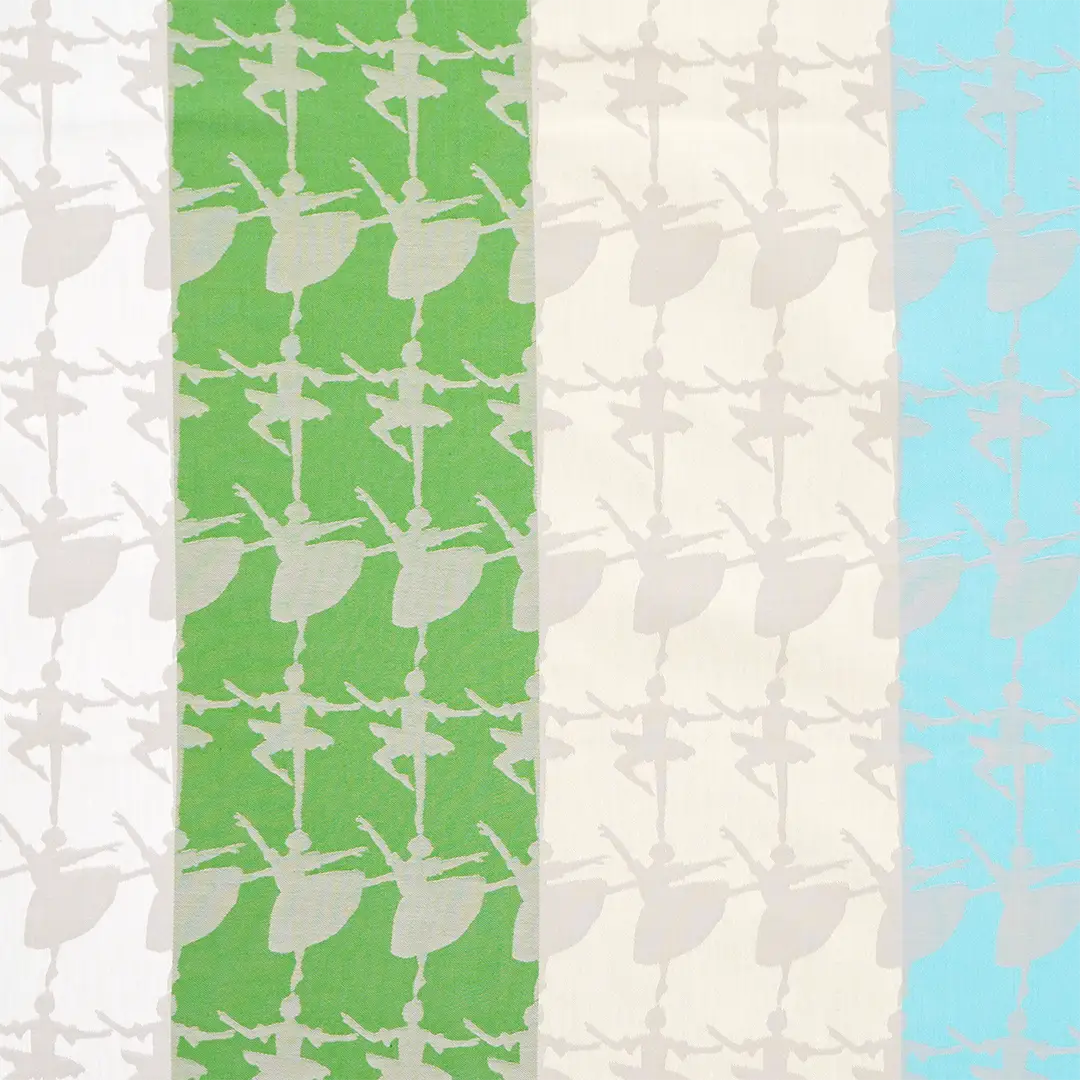 ジャガード大風呂敷「バレリーナ」（ベージュ）