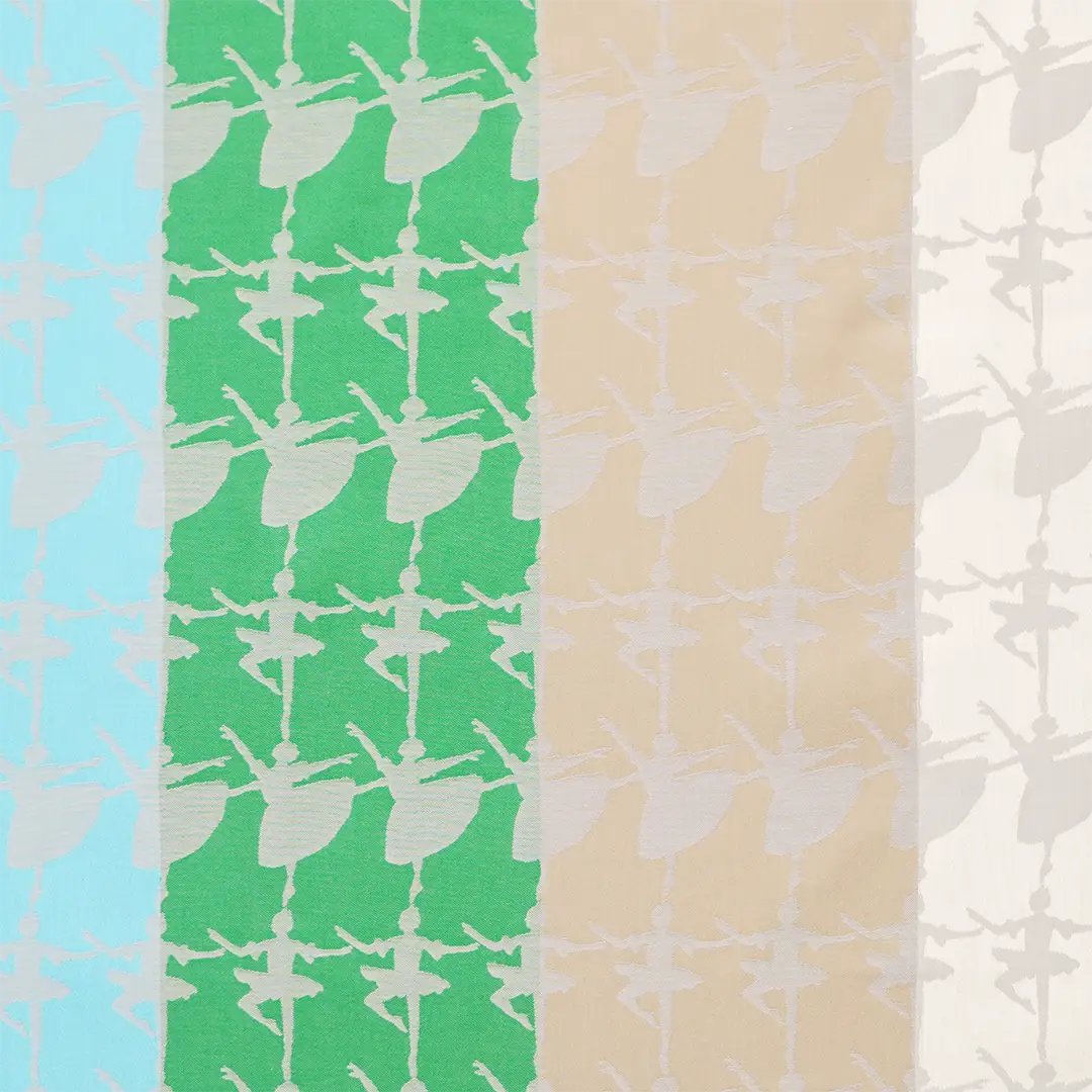 ジャガード大風呂敷「バレリーナ」（ベージュ）