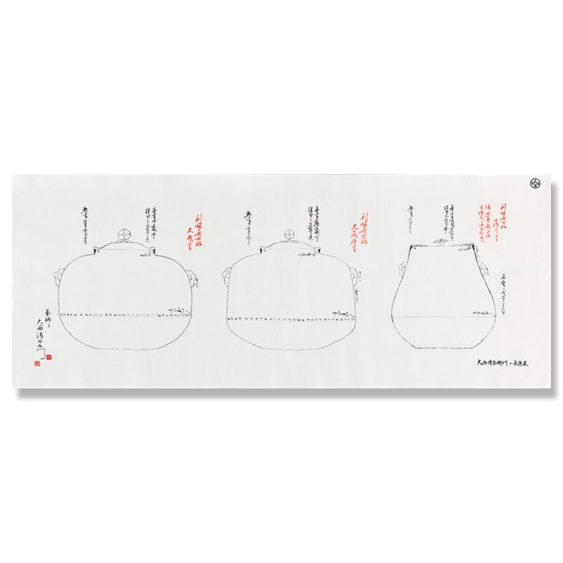 手ぬぐい「釜の図」