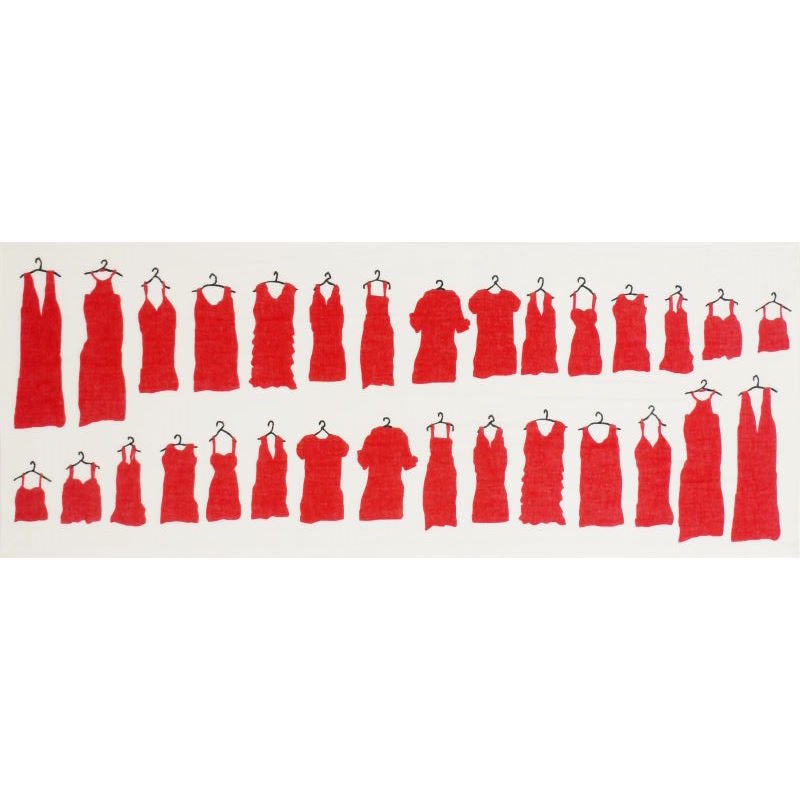 ガーゼ90㎝ 「ドレス」(レッド)