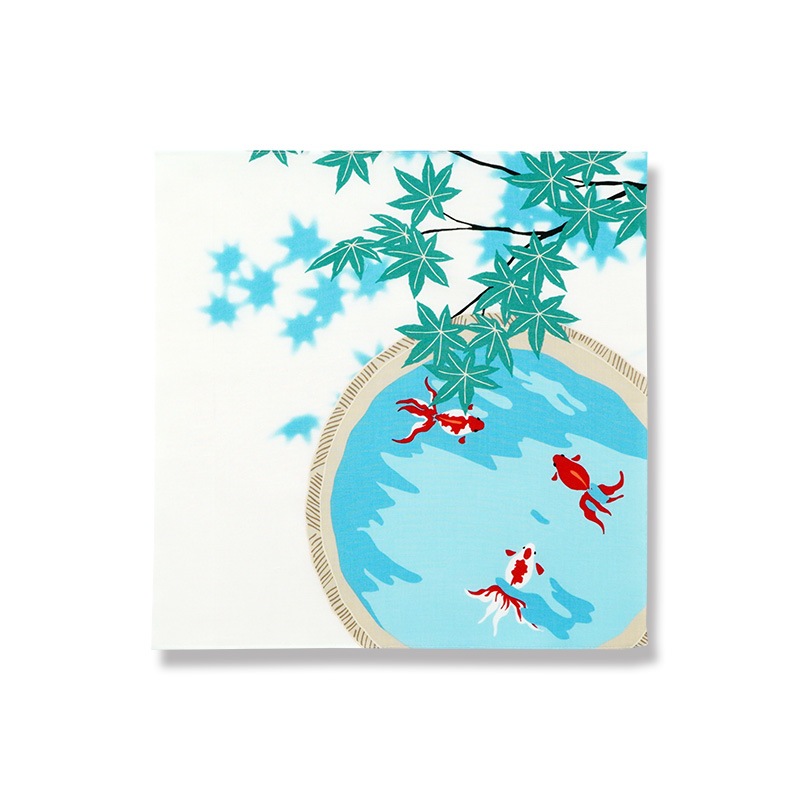 てはん「金魚と青紅葉」（下）