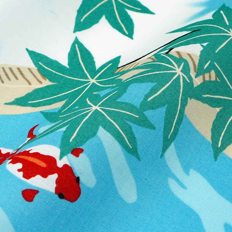 てはん「金魚と青紅葉」（下）
