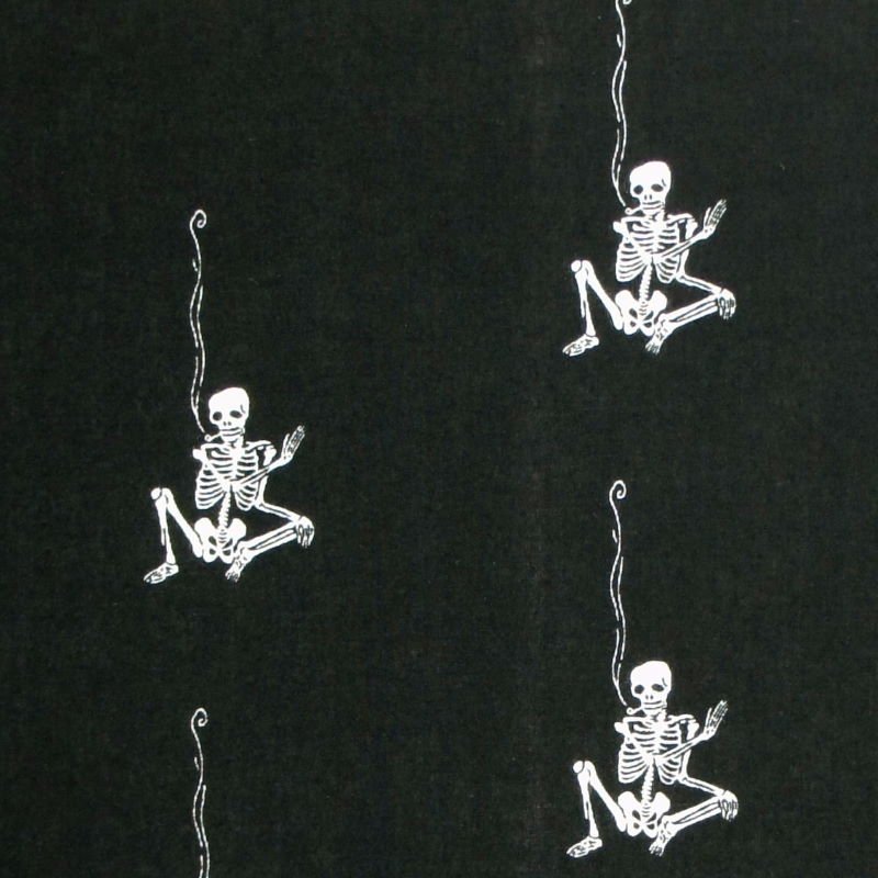 手ぬぐい総柄120㎝「MINIGEMEN」（モノトーン）