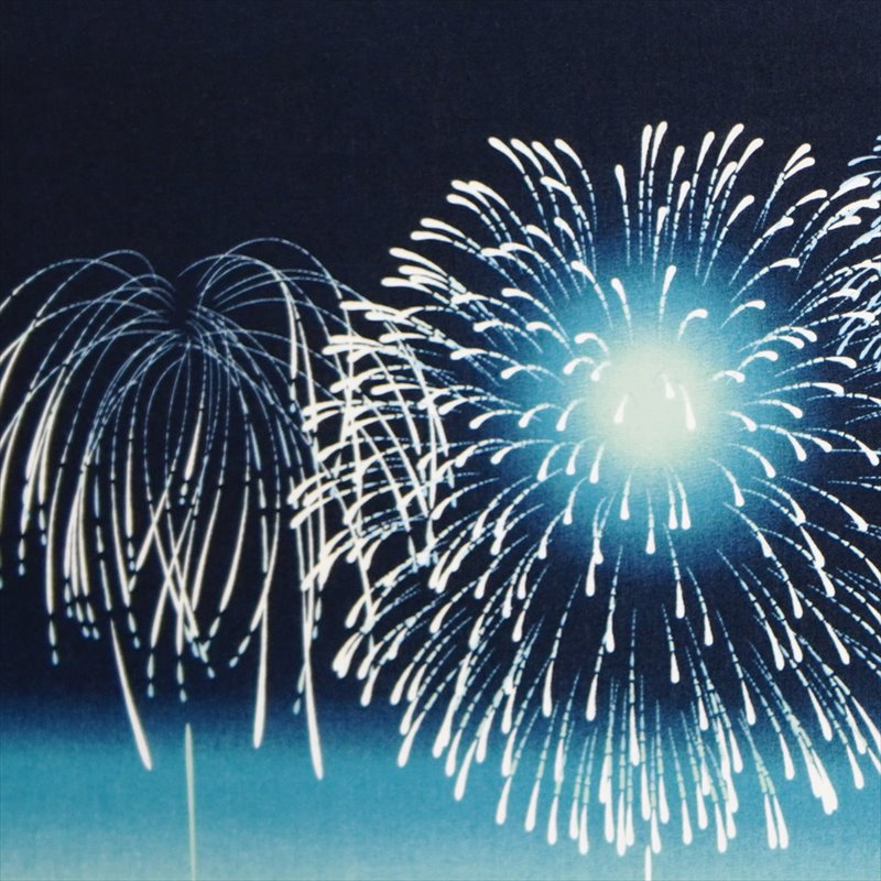 手ぬぐい「花火景色」