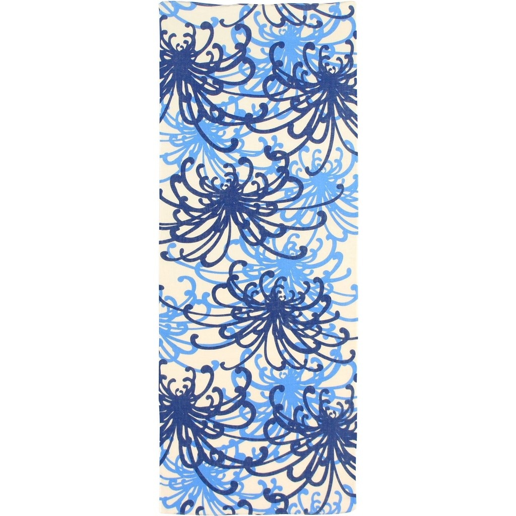 ガーゼ90㎝ 「乱菊」(ブルー)