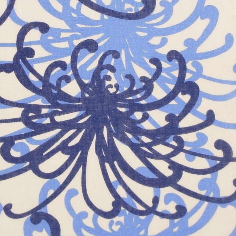 ガーゼ90㎝ 「乱菊」(ブルー)