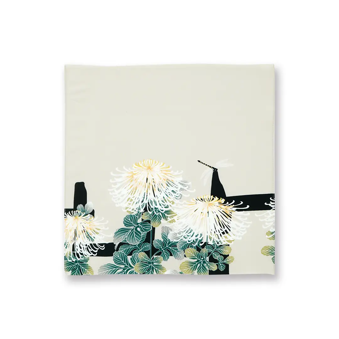 てはん「菊に蜻蛉」（蜻蛉）