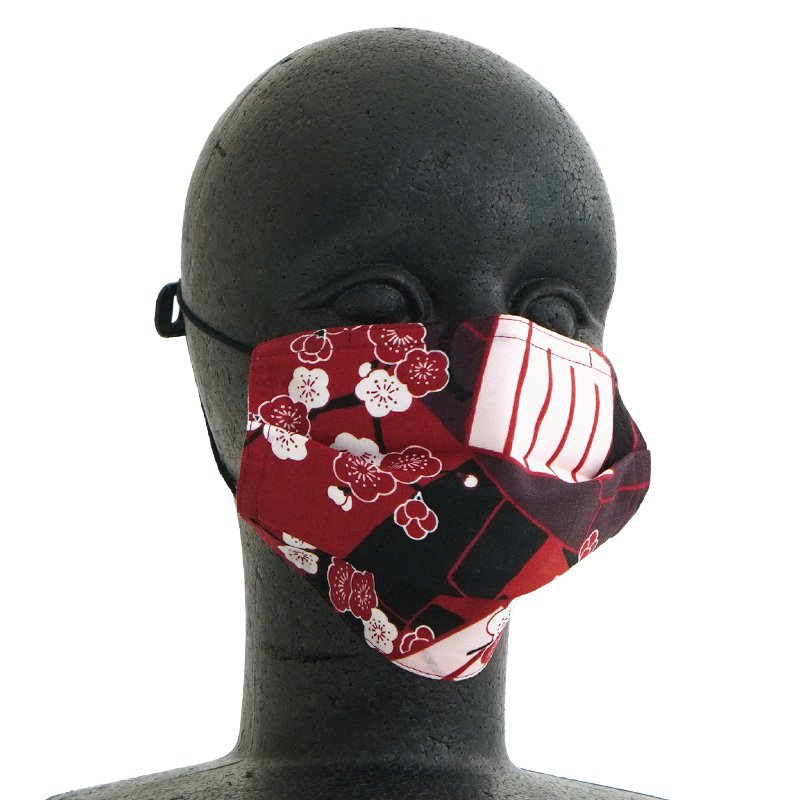 手ぬぐいマスク（三層） 「源氏香」