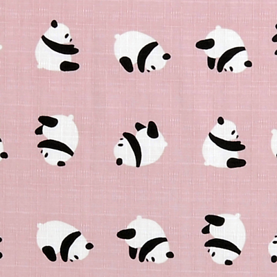 大風呂敷 「パンダ」（ピンク）