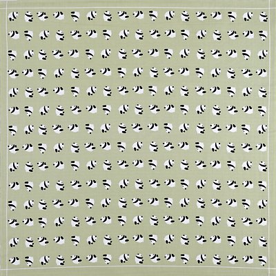 大風呂敷 「パンダ」（グリーン）