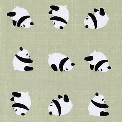 大風呂敷 「パンダ」（グリーン）