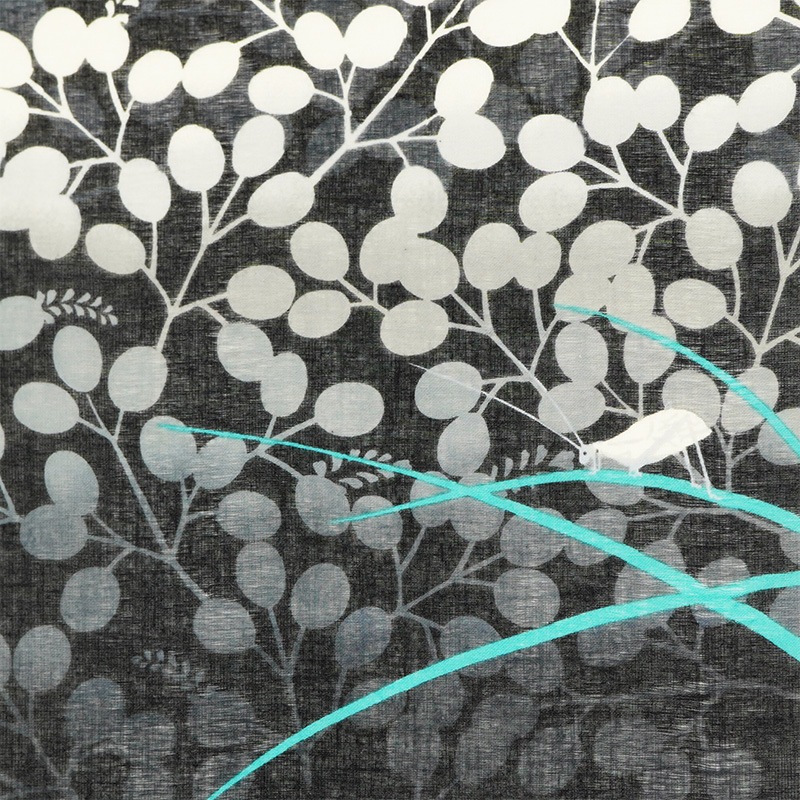 ガーゼ90cm「萩とキリギリス」