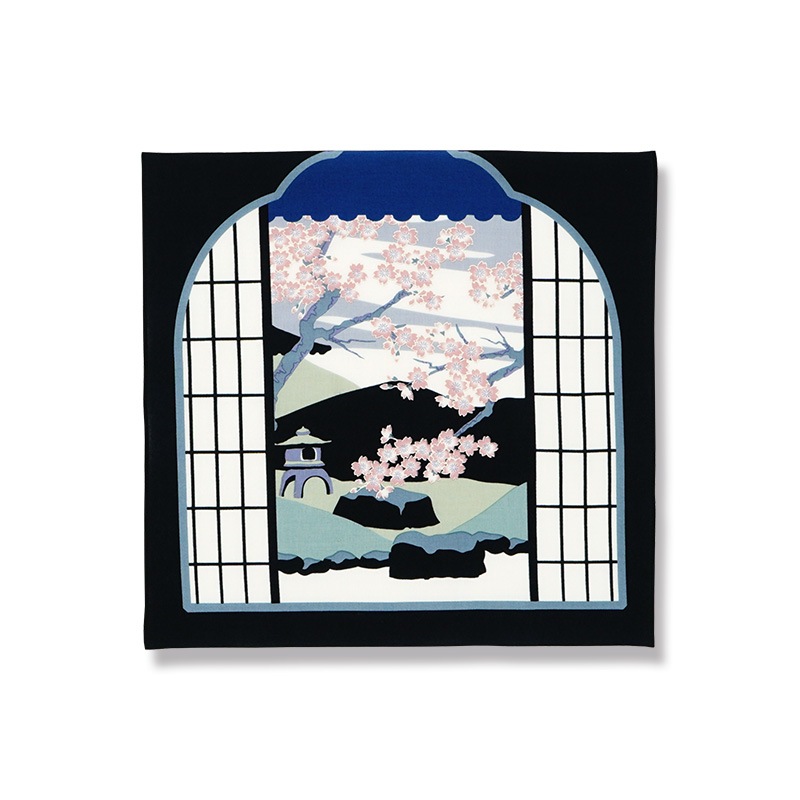 てはん「春の釣鐘窓」