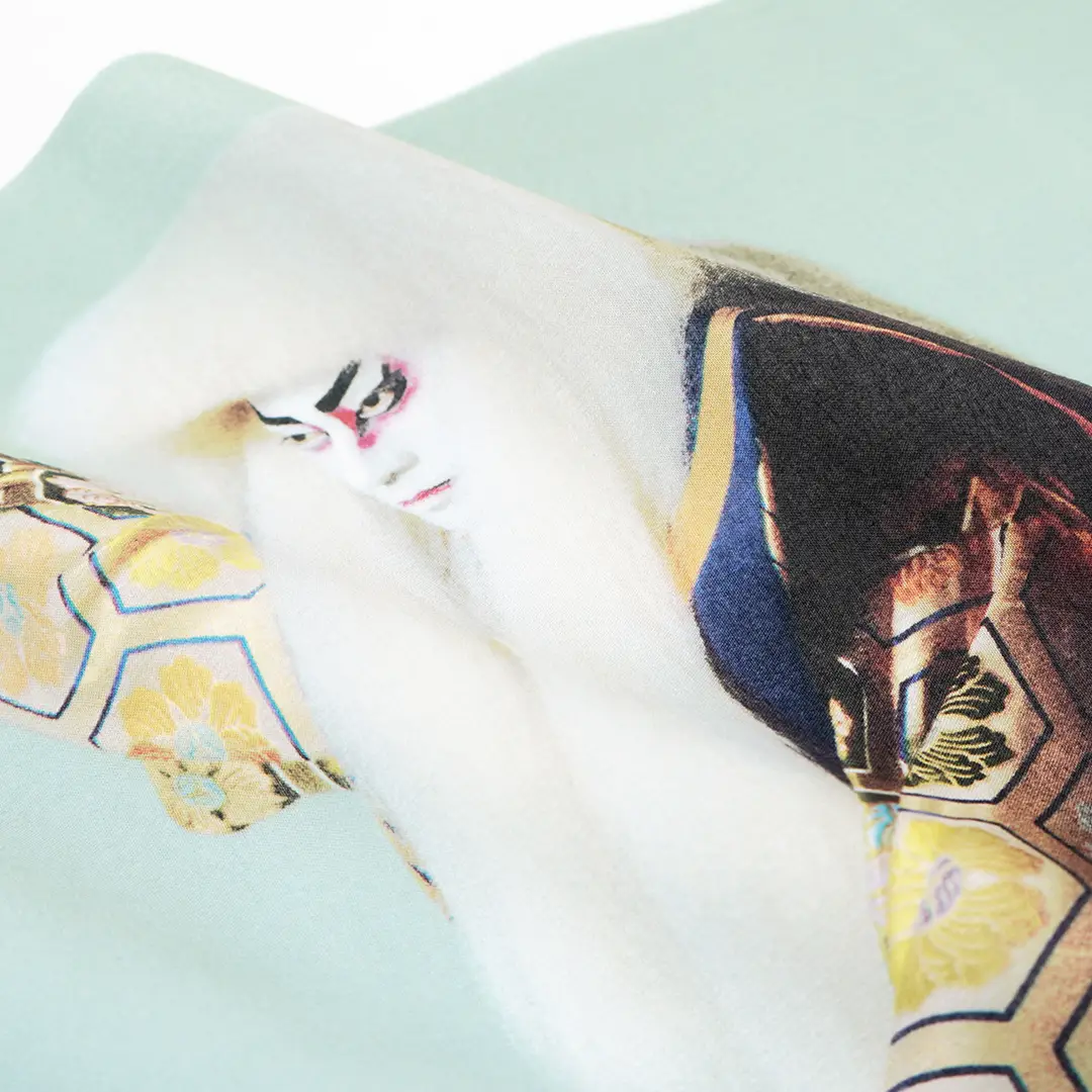 手ぬぐい「十三代目市川團十郎白猿と八代目市川新之助」