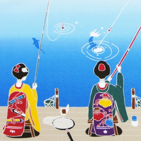 手ぬぐい「よー釣らはりますなぁ」