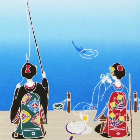 手ぬぐい「よー釣らはりますなぁ」