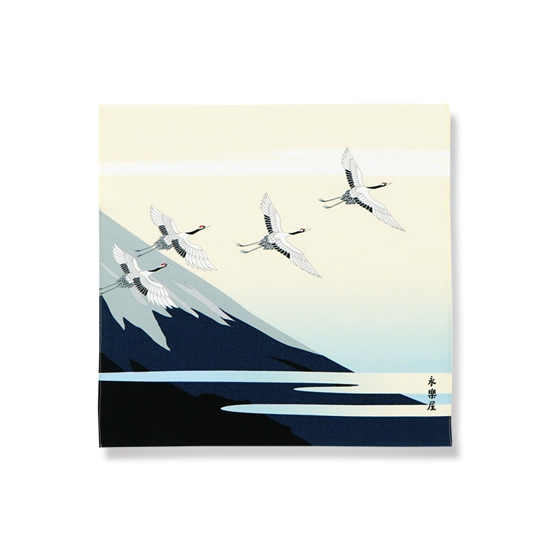 てはん「富士と鶴」(右)