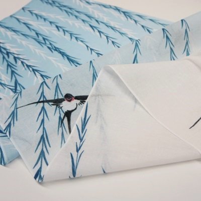 ガーゼ90㎝ 「柳に燕」