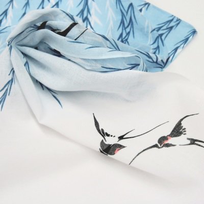 ガーゼ90㎝ 「柳に燕」